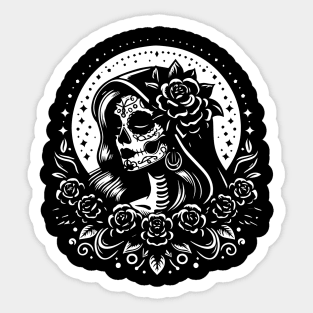 santa muerte Sticker